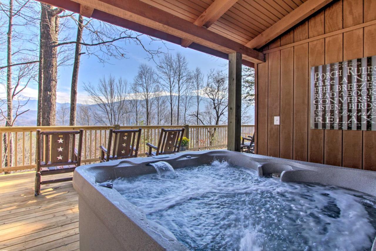 Panoramic-View Gatlinburg Cabin With Private Hot Tub 외부 사진