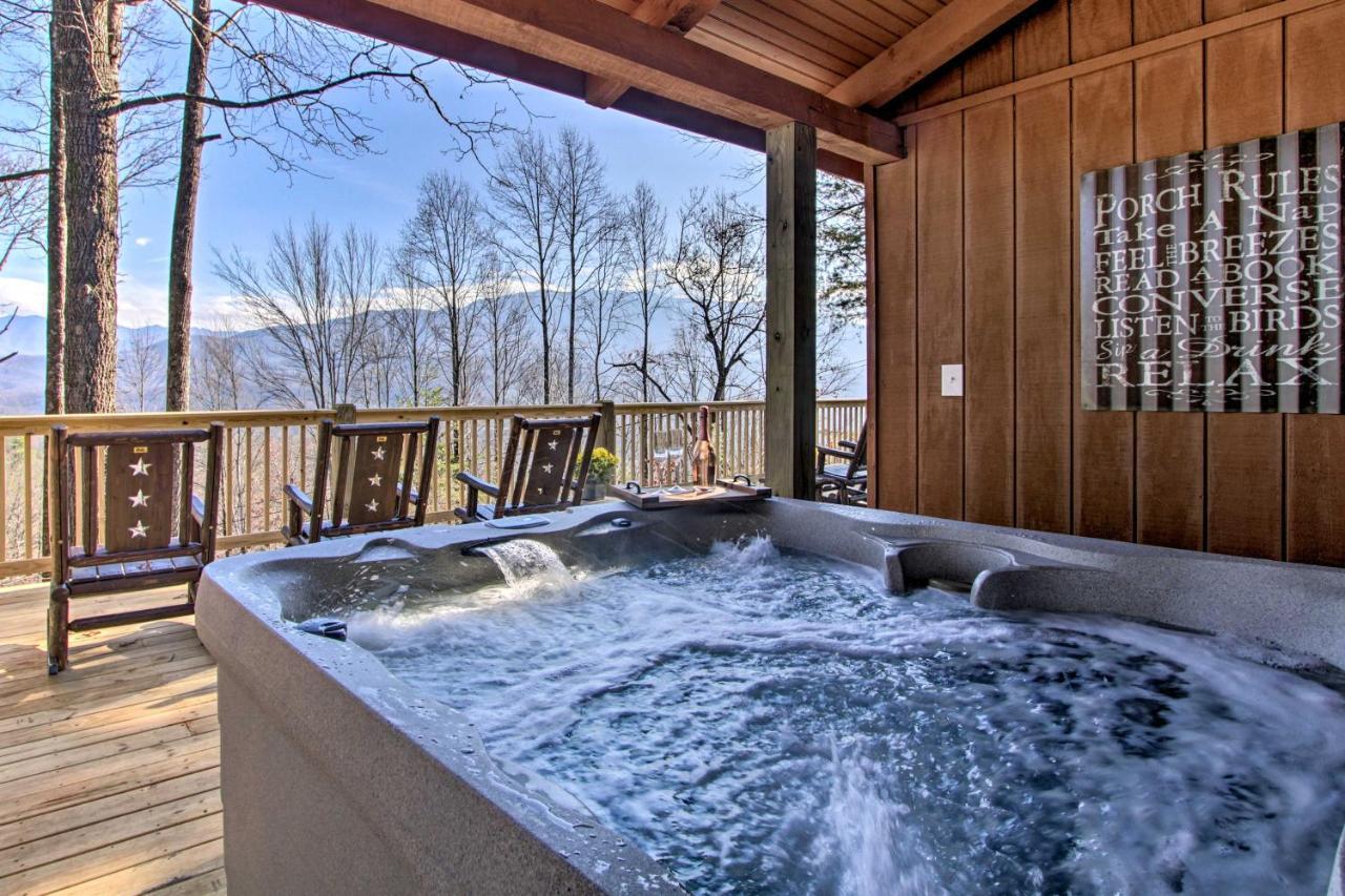 Panoramic-View Gatlinburg Cabin With Private Hot Tub 외부 사진